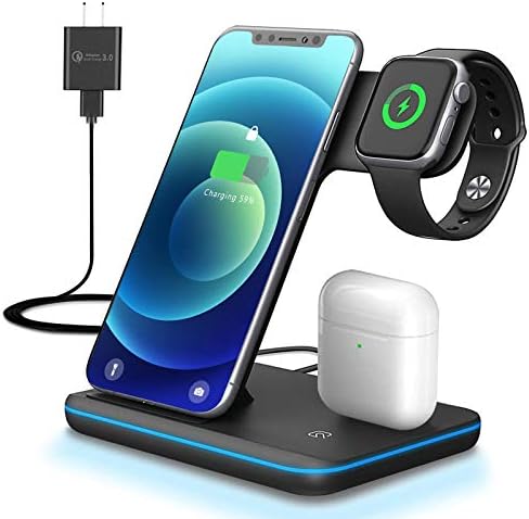 Carregador Turbo - 3 Em 1 - Celular Fone e Relógio