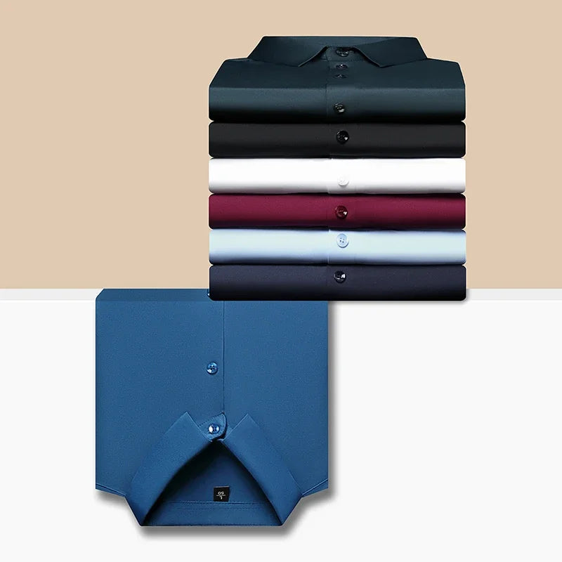 Camisa De Seda Ultra-estiramento Masculina