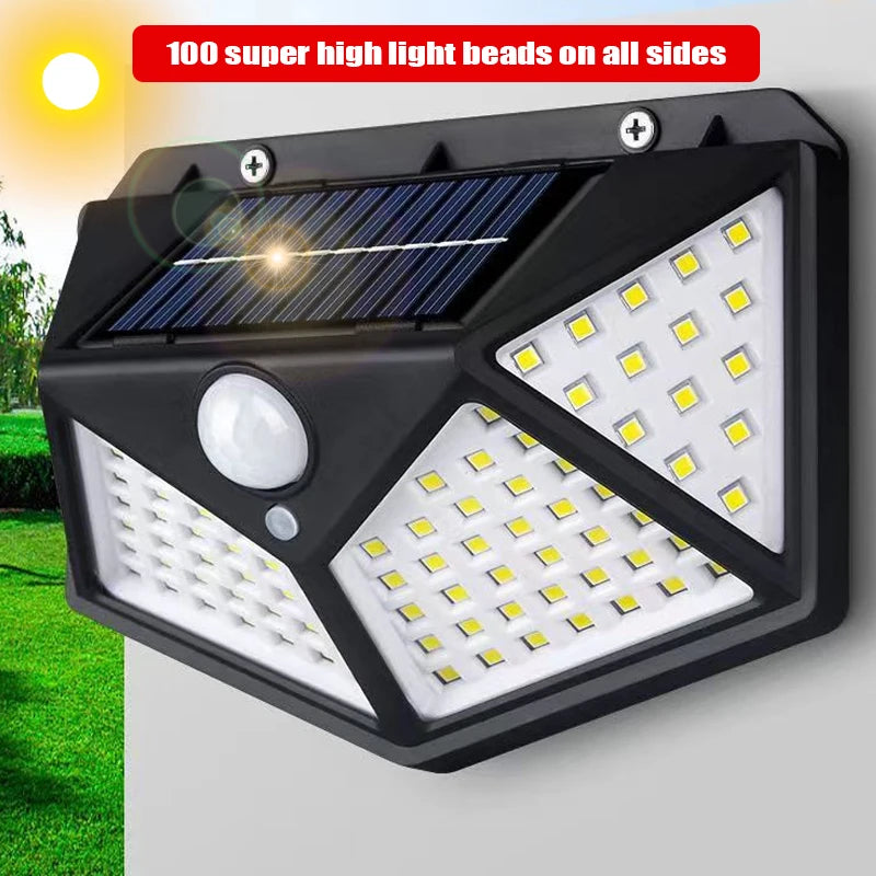 Luminária De Led Solar Com Sensor De Movimento