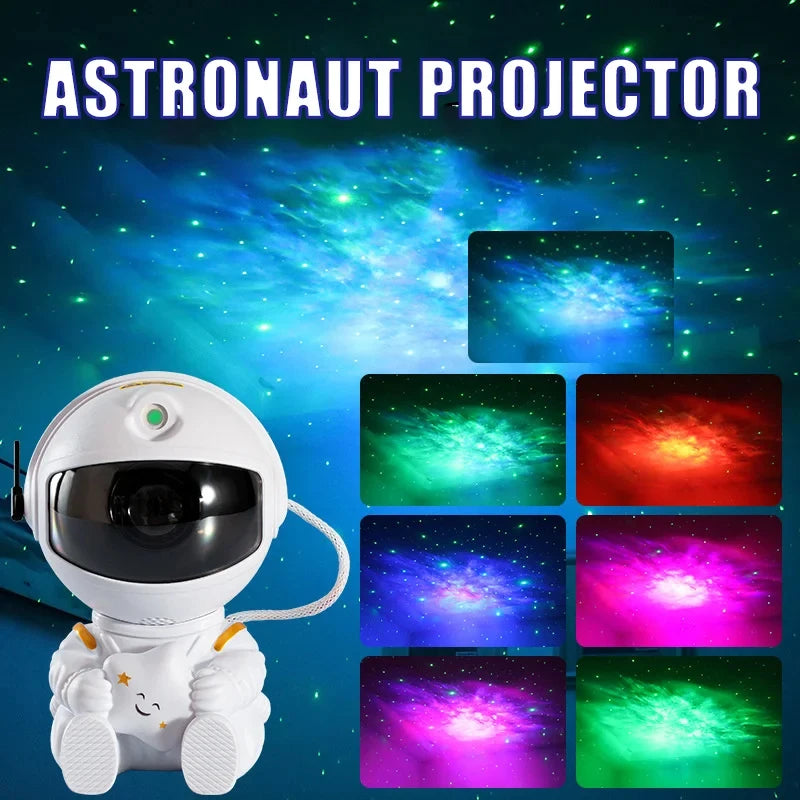 Luminária Projetor De Galáxia Astronauta