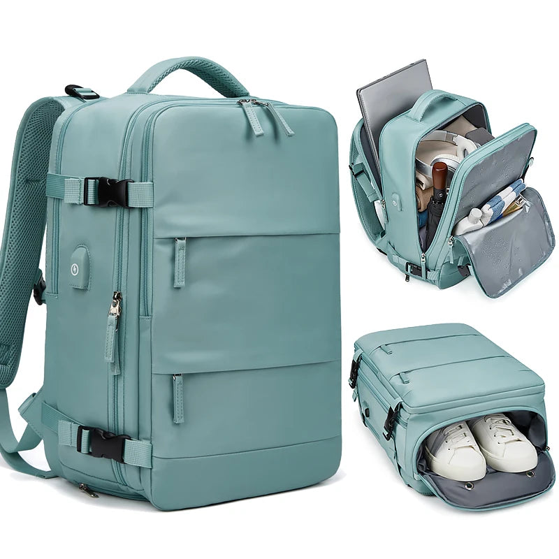 Mochila Impermeável Com Interface De Carregamento USB