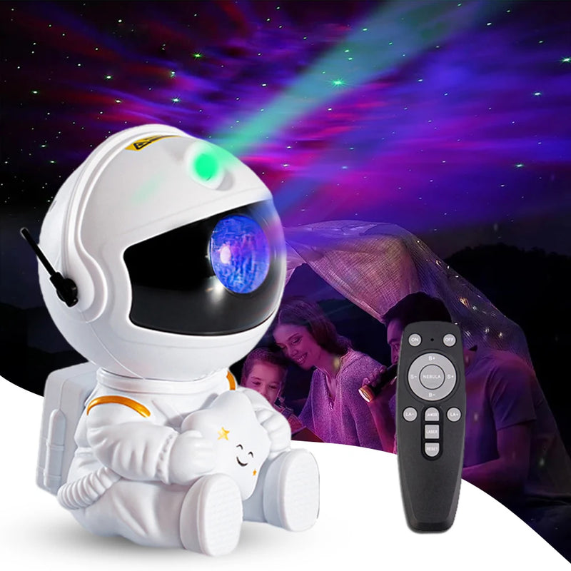 Luminária Projetor De Galáxia Astronauta