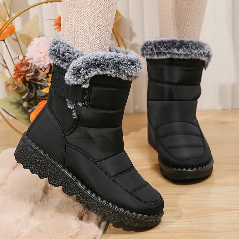 Bota Feminina De Inverno Impermeável