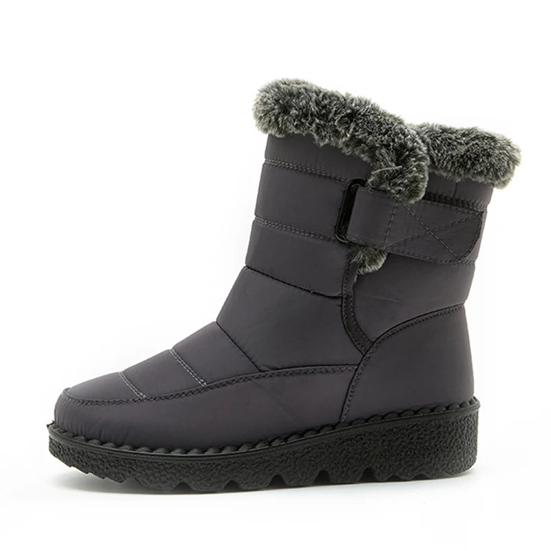Bota Feminina De Inverno Impermeável