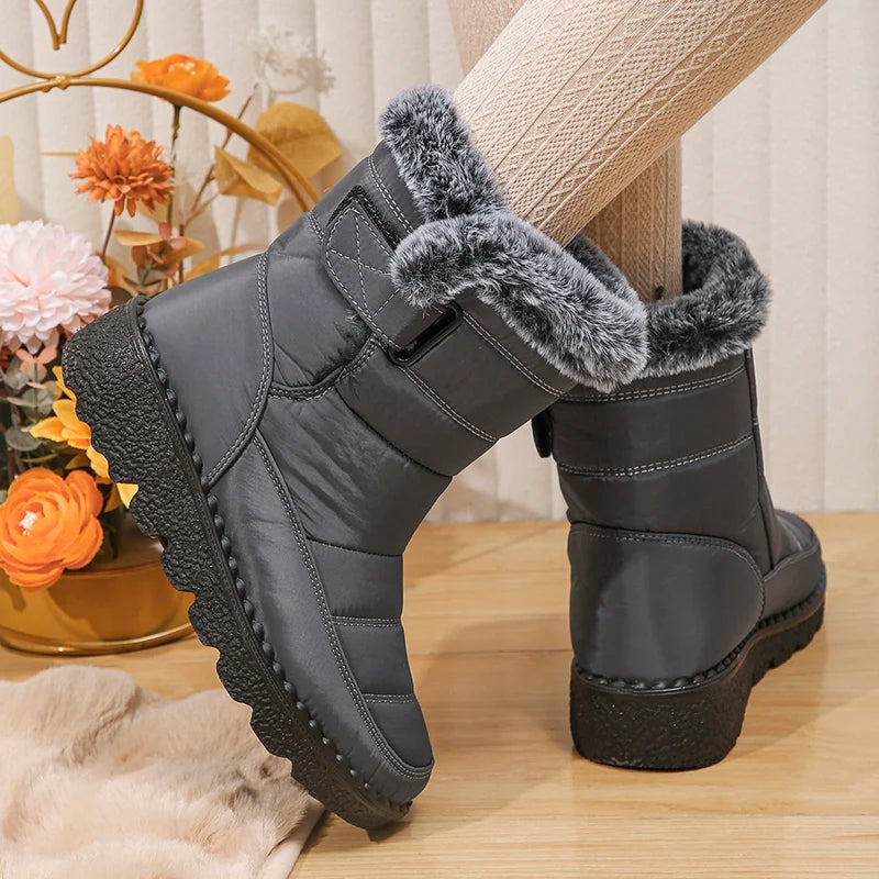 Bota Feminina De Inverno Impermeável